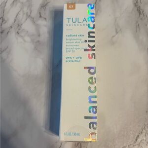 TULA Skincare Radiant Skin Serum Skin Tint - shade 7 New In Box